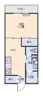 コーポきのした【402号室】の間取り