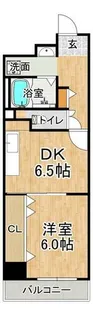 西鈴蘭台シティコート【4階】の間取り