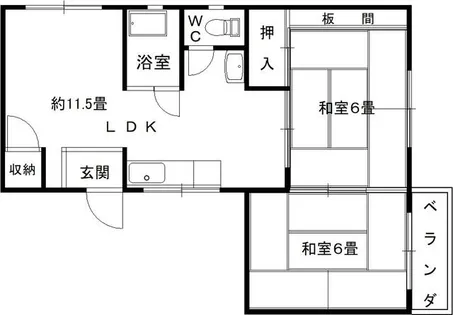 セントラルパークビル【402号室】の間取り