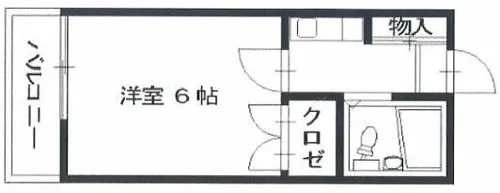 パステル東油山 C棟【202号室】の間取り