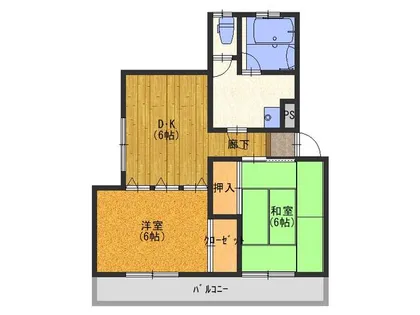 和歌山県田辺市上の山1丁目【マンション】の間取り