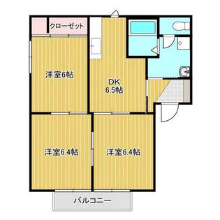 福岡県宮若市福丸【アパート】の間取り