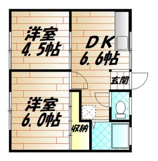 吉村アパート【2階】の間取り