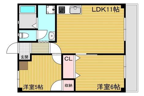 兵庫県加古川市平岡町一色【マンション】の間取り