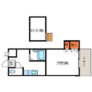 シティベール花尾【1階】の間取り