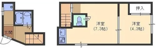焼山文化【201号室】の間取り