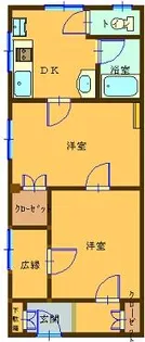 ハリマビル【203号室】の間取り