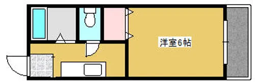 本町ハイツ(萱島)【1階】の間取り