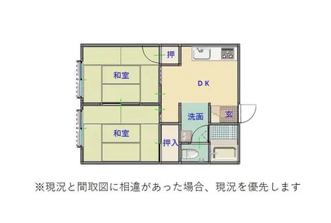 パレーシャルもりつね【102号室】の間取り