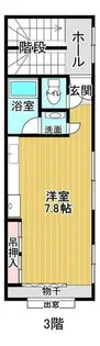 聖護院ハイツ【3階】の間取り