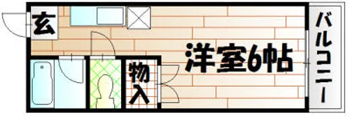 福岡県北九州市八幡西区藤原3丁目【アパート】の間取り