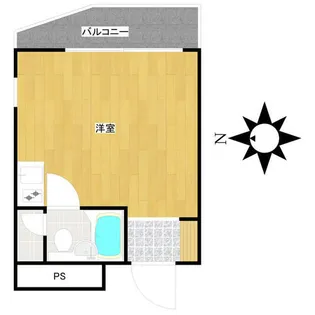 アキュラパークサイド須賀町【309号室】の間取り