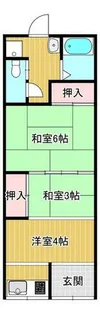 西町5丁野里文化【1階】の間取り