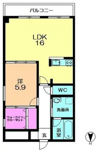 フロンティアビル【5階】の間取り