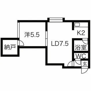 マイルームセピア【3階】の間取り