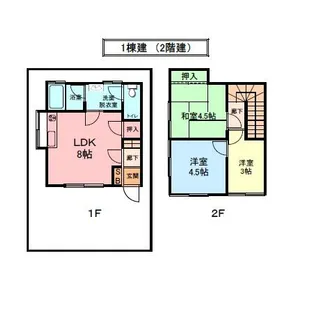 兵庫県神崎郡市川町西川辺【一戸建】の間取り