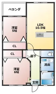 プレステージ片島【2階】の間取り