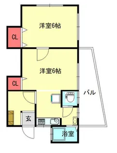 鈴蘭台東町ハイツ【1階】の間取り