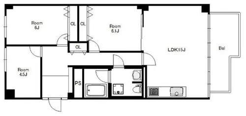 兵庫県神戸市東灘区岡本6丁目【マンション】の間取り