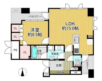 ビオール大阪 大手前タワー【4階】の間取り