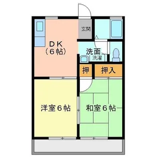 グランドヒルA・B棟【205号室】の間取り