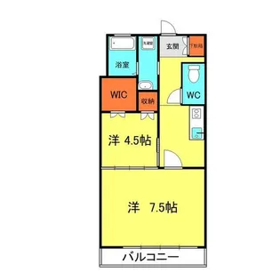 愛知県北名古屋市鹿田東村前【アパート】の間取り