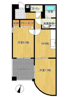 ガーデン香流ビル【4階】の間取り