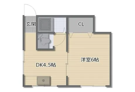 杉田荘【1階】の間取り