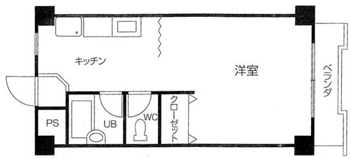 メゾンプチ甲子園Ⅱ【4階】の間取り