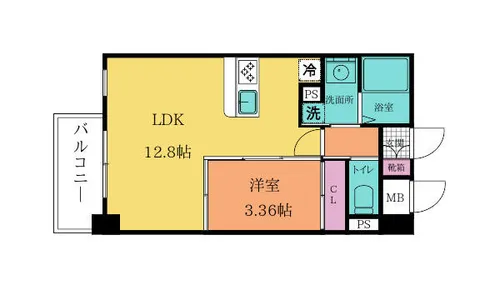 福岡県北九州市小倉北区白銀1丁目【マンション】の間取り