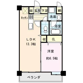 レシェンテ・ヴィラ福津【2階】の間取り