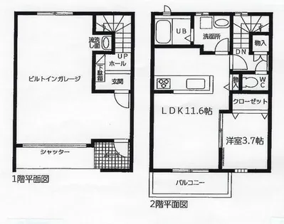 モダンガレージ新栄【A-1号室】の間取り