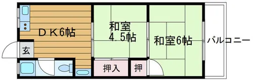 光マンション【2階】の間取り