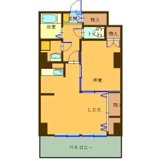 レジデンスカープ札幌【17階】の間取り