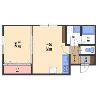 リベア発寒【205号室】の間取り
