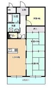 ウィスタリア藤【301号室】の間取り