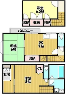 兵庫県神戸市長田区若松町1丁目【一戸建】の間取り