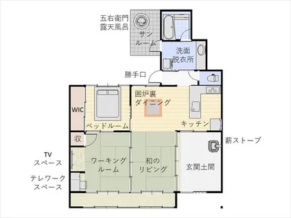 兵庫県多可郡多可町加美区山口【一戸建】の間取り