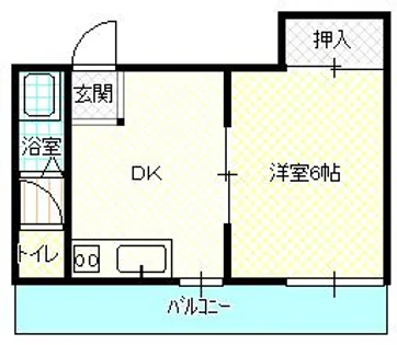 大阪府大阪市港区港晴4丁目【マンション】の間取り