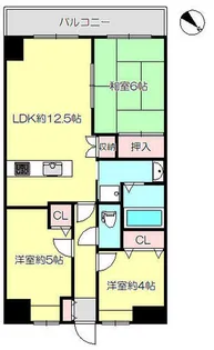 兵庫県神戸市長田区長者町【マンション】の間取り
