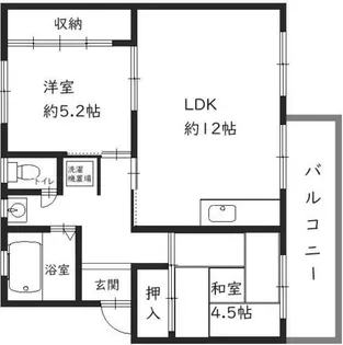 新金岡第3団地住宅 15号棟【4階】の間取り
