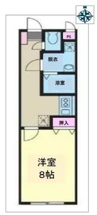 MISTRAL飾磨駅前【201号室】の間取り