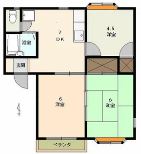 グリーンフォレスト【101号室】の間取り