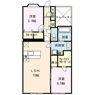 シャルマン花見の里【3階】の間取り