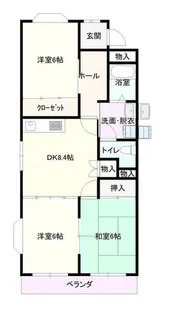 メリーメリーB【101号室】の間取り