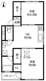 大阪府箕面市桜ケ丘1丁目【マンション】の間取り