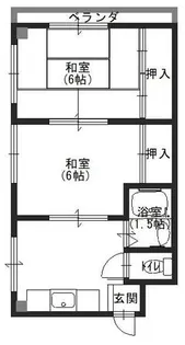 大阪府枚方市西禁野2丁目【マンション】の間取り