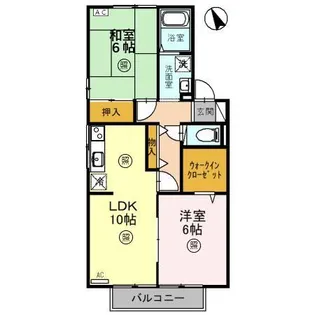 サンラーマ・パティオ【1階】の間取り