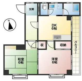 春日野マンション【3階】の間取り