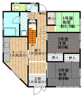 白翠荘【1号室】の間取り